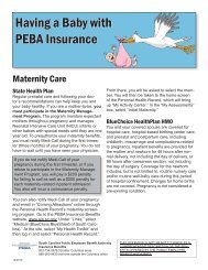 Maternity Flyer - South Carolina Public Employee Benefit Authority