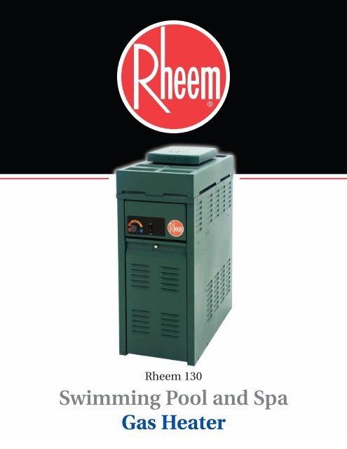 Rheem 130 : technical data
