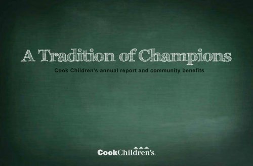 Cook Children's annual report and community benefits