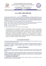 LA CARTA DEI SERVIZI - Ic Malcesine