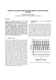 Design of an induction heating domestic water - CPUT Active Web