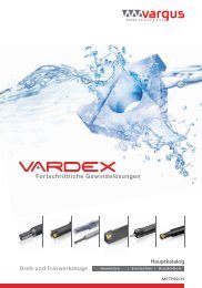 VARDEXHauptkatalog Gewindedrehen und GewindefrÃ¤sen