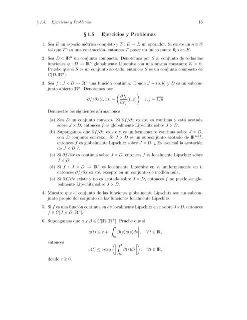 Ecuaciones Diferenciales Ordinarias - Facultad de Ciencias