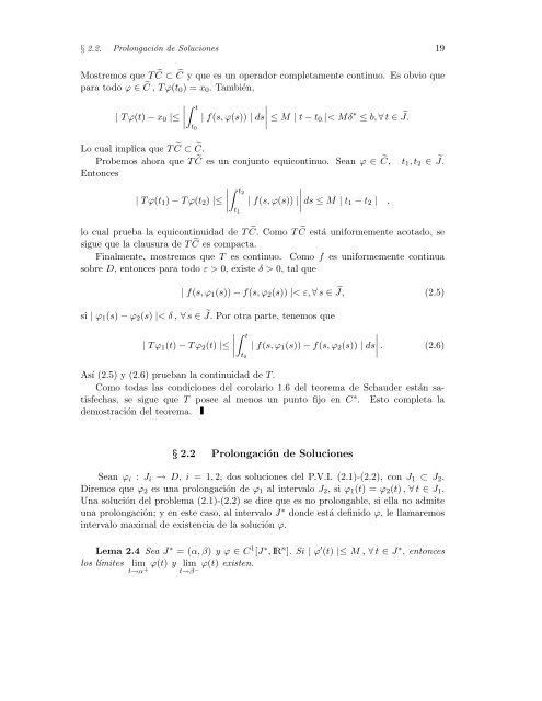 Ecuaciones Diferenciales Ordinarias - Facultad de Ciencias