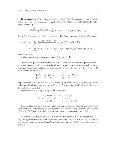 Ecuaciones Diferenciales Ordinarias - Facultad de Ciencias