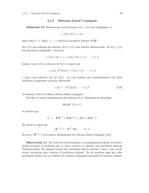 Ecuaciones Diferenciales Ordinarias - Facultad de Ciencias