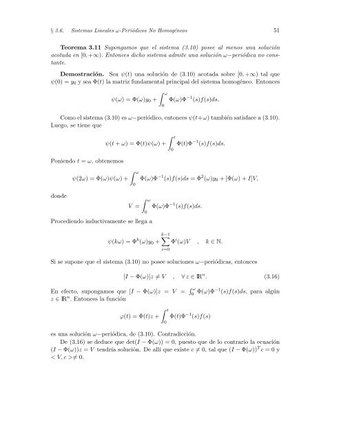 Ecuaciones Diferenciales Ordinarias - Facultad de Ciencias