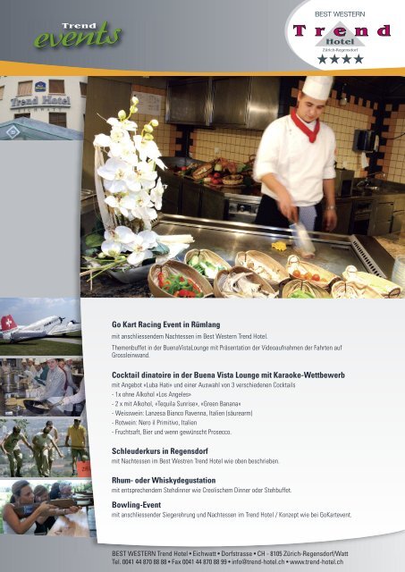 Events-BroschÃ¼re (PDF-Dokument) - Best Western Trend Hotel