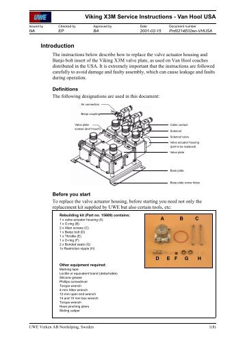 Operation Manual For Vanhool Bus Operation Manual For Vanhool Bus