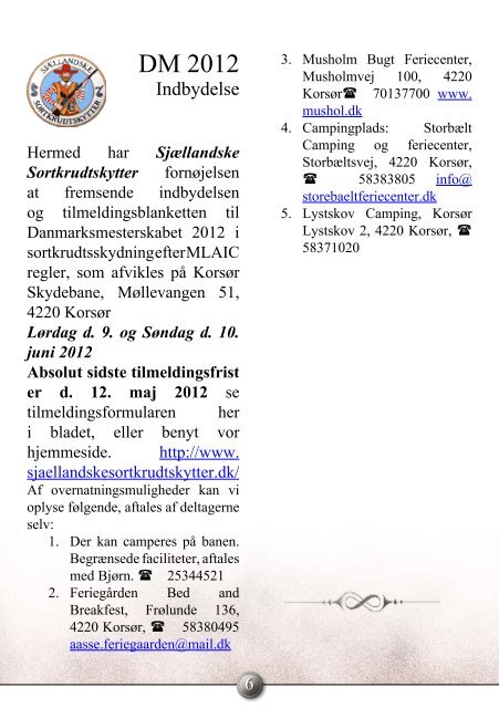Krudtslam Nr.1-2012 - Forbundet Af Danske Sortkrudtskytteforeninger