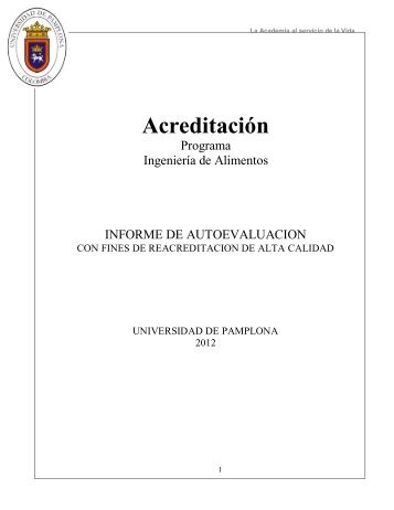 AcreditaciÃ³n - Universidad de Pamplona