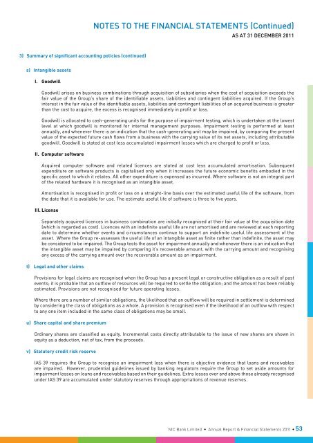 Financial Statements 2011 - Investing In Africa