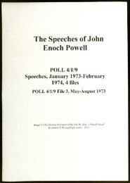 The Speeches of John Enoch Powell