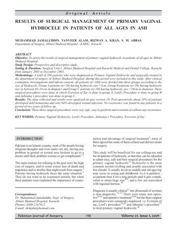 13-Primary Vaginal.pdf - Pakistan Journal Of Surgery