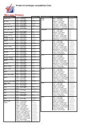 Lexmark Toner Cartridge Compatibility Chart