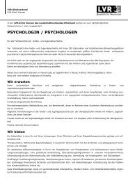 psychologin / psychologen - LVR-Klinik Viersen ...