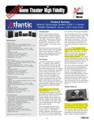 Secrets System 2200 review.indd - Atlantic Technology