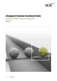 Chariguard Common Investment Funds - Allianz Global Investors