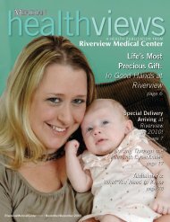 Download the November/December 2009 issue - Riverview Medical ...