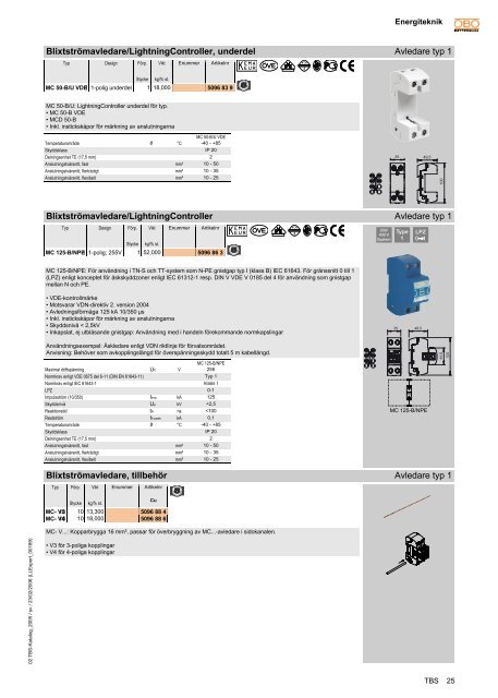 TBS. Energiteknik - OBO Bettermann