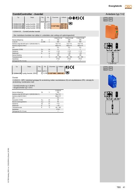 TBS. Energiteknik - OBO Bettermann