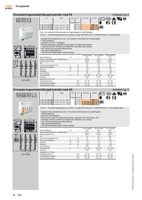 TBS. Energiteknik - OBO Bettermann