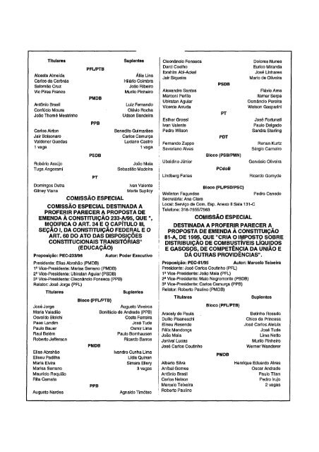 DIARIO DA CAMARA DOS DEPUTADOS - CÃ¢mara dos Deputados