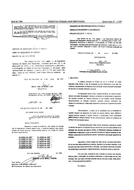 DIARIO DA CAMARA DOS DEPUTADOS - CÃ¢mara dos Deputados