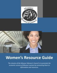 Women's Resource Guide - Missouri Women's Council
