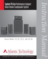 System 170 Manual - Atlantic Technology