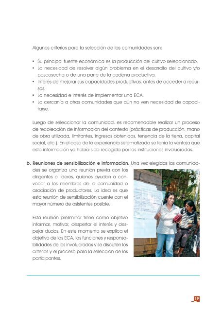 Escuelas de Campo para Agricultores de CafÃ© y Cacao - Instituto ...