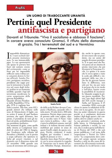 Pertini: quel Presidente antifascista e partigiano di Giovanni ... - Anpi