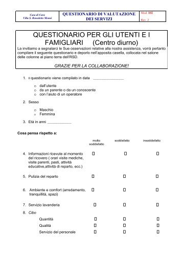 QUESTIONARIO centro diurno