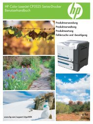 HP Color LaserJet CP3525 User Guide - DEWW