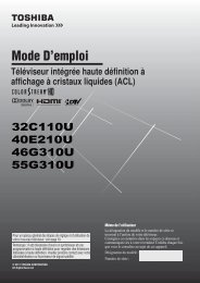 Mode D'emploi - Toshiba Canada