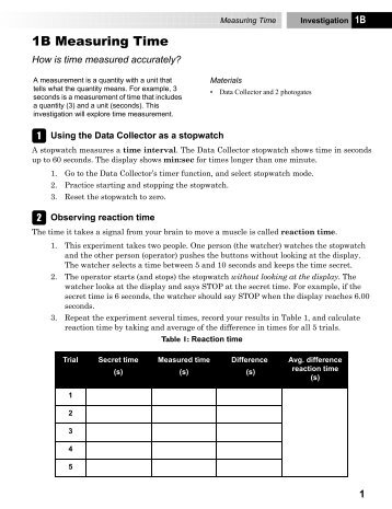 1B Measuring Time - CPO Science