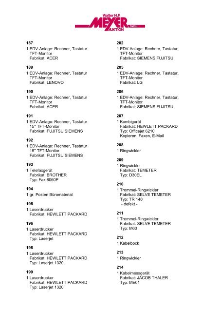 KATALOG aktualisiert (PDF-Datei) - Auktionshaus Walter H.F. Meyer ...