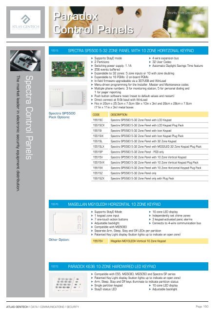 Paradox Control Panels - Atlas Gentech