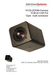 1CCD-ZOOM-Camera FCB-IX11AP-FG 12pin multi connector
