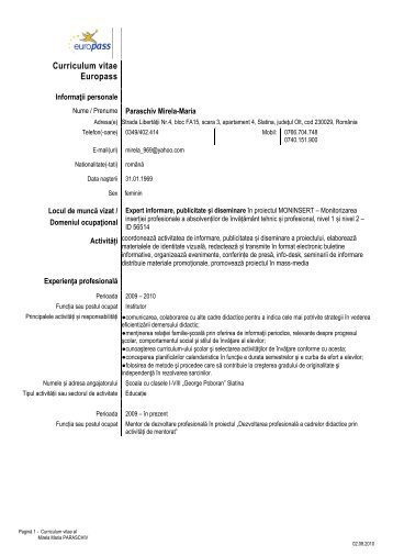 CV - ISJ Olt