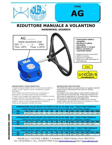 RIDUTTORE MANUALE A VOLANTINO - avintos