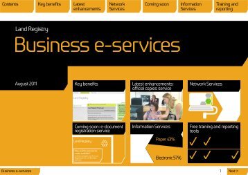 Business e-services special edition - Land Registry