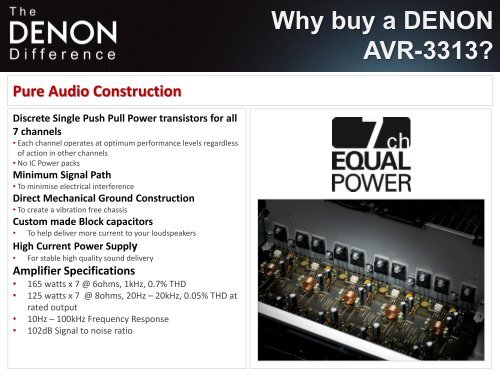 Why buy a DENON AVR-3313 - Audio Products Australia