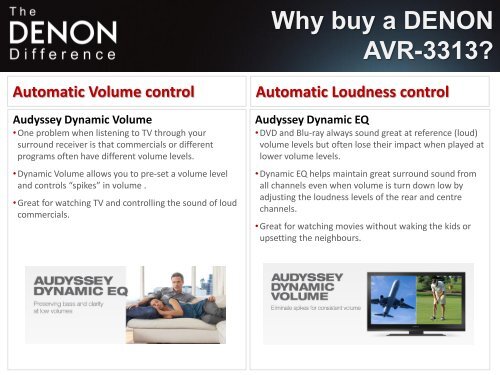 Why buy a DENON AVR-3313 - Audio Products Australia