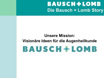 Die Bausch + Lomb Story Geschichte der Innovation 1980er - Artelac