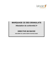 MARQUAGE CE DES GRANULATS Attestation de ... - Nobatek