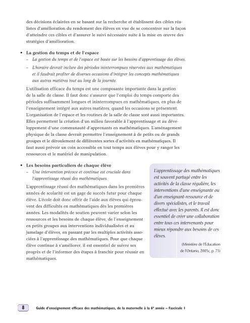 Guide d'enseignement efficace des - L'@telier