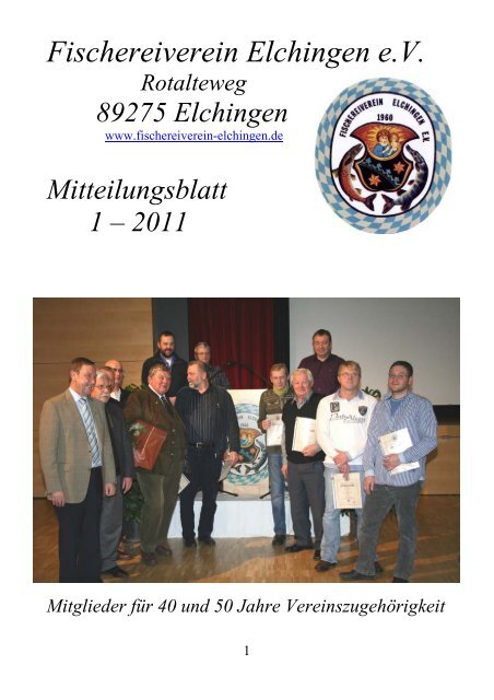 MtBl. 01 - Informationen Ã¼ber den Fischereiverein Elchingen