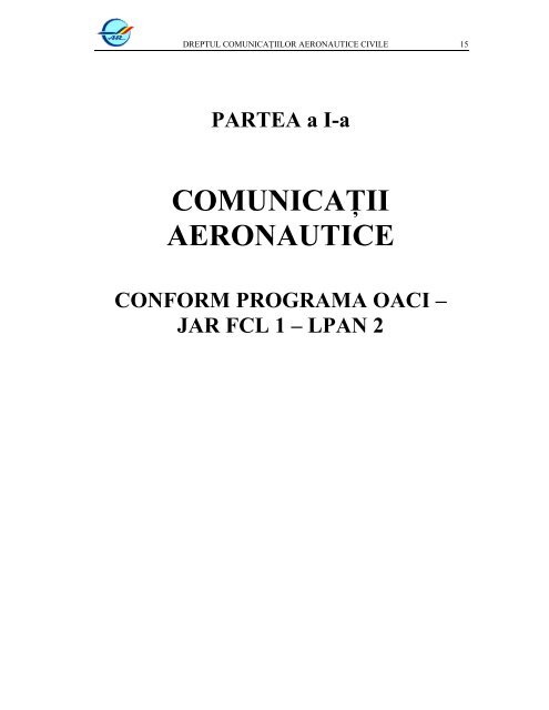 Comunicatii aeronautice - Aeroclub Cluj