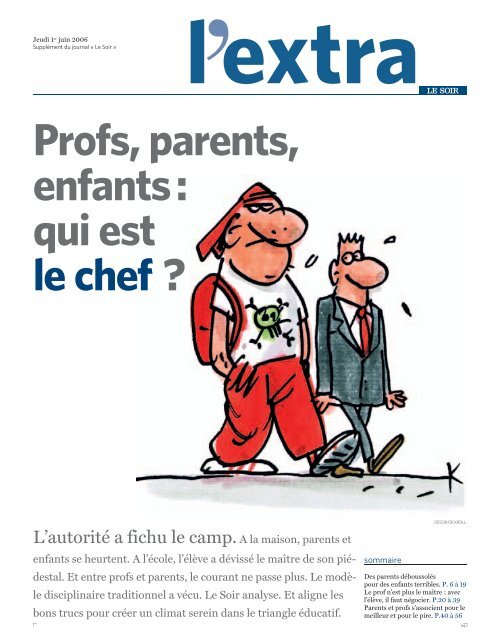 Profs Parents Enfants Qui Est Le Chef Enseignonsbe - 
